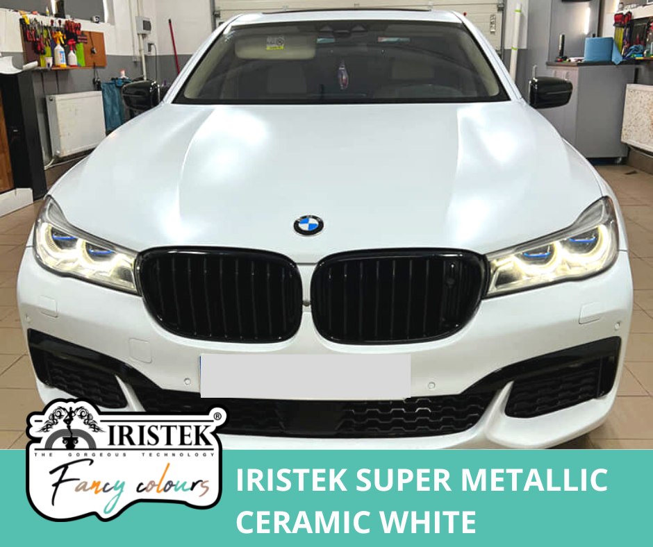 ❄️Stylish new dress for BMW: from dark blue ➡ Super Metallic Ceramic White ???? Autostyling Garage ????info@iristekeurope.com